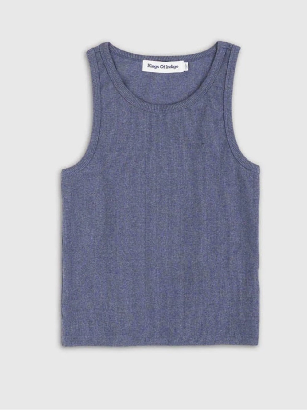 Kings Of Indigo Large Ribbed Tank Top - Blue